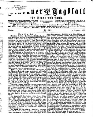 Lindauer Tagblatt für Stadt und Land Freitag 1. Dezember 1876