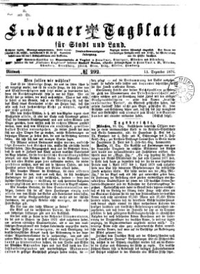 Lindauer Tagblatt für Stadt und Land Mittwoch 13. Dezember 1876