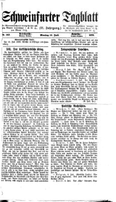 Schweinfurter Tagblatt Montag 10. Juli 1876