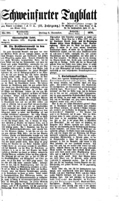 Schweinfurter Tagblatt Freitag 8. Dezember 1876