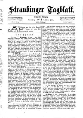 Straubinger Tagblatt Donnerstag 6. Januar 1876