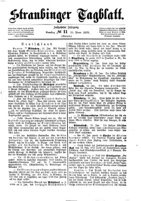 Straubinger Tagblatt Samstag 15. Januar 1876