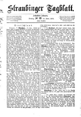 Straubinger Tagblatt Dienstag 18. Januar 1876