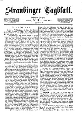 Straubinger Tagblatt Dienstag 25. Januar 1876