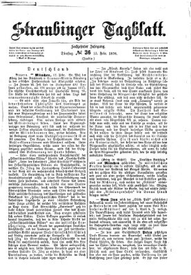 Straubinger Tagblatt Dienstag 15. Februar 1876