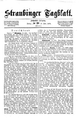 Straubinger Tagblatt Freitag 18. Februar 1876