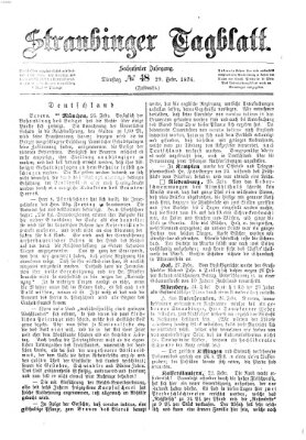 Straubinger Tagblatt Dienstag 29. Februar 1876