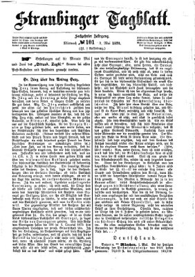 Straubinger Tagblatt Mittwoch 3. Mai 1876