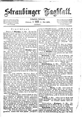 Straubinger Tagblatt Mittwoch 17. Mai 1876