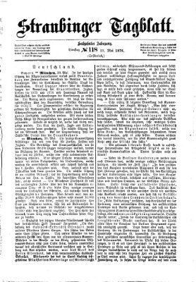 Straubinger Tagblatt Dienstag 23. Mai 1876