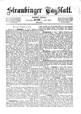 Straubinger Tagblatt Donnerstag 8. Juni 1876