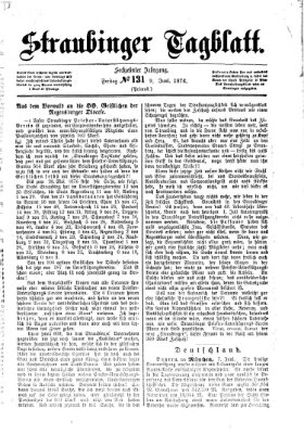 Straubinger Tagblatt Freitag 9. Juni 1876