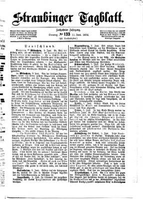 Straubinger Tagblatt Sonntag 11. Juni 1876