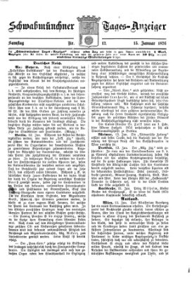 Schwabmünchner Tages-Anzeiger Samstag 15. Januar 1876