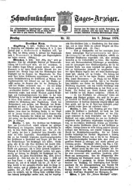 Schwabmünchner Tages-Anzeiger Dienstag 8. Februar 1876