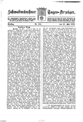 Schwabmünchner Tages-Anzeiger Dienstag 16. Mai 1876