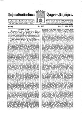 Schwabmünchner Tages-Anzeiger Freitag 19. Mai 1876