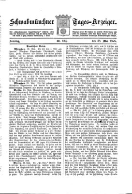 Schwabmünchner Tages-Anzeiger Sonntag 28. Mai 1876