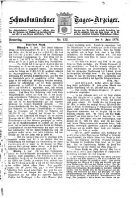 Schwabmünchner Tages-Anzeiger Donnerstag 8. Juni 1876