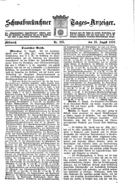 Schwabmünchner Tages-Anzeiger Mittwoch 23. August 1876