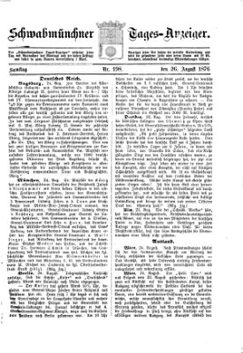 Schwabmünchner Tages-Anzeiger Samstag 26. August 1876