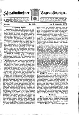 Schwabmünchner Tages-Anzeiger Mittwoch 6. September 1876