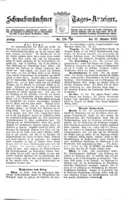 Schwabmünchner Tages-Anzeiger Freitag 13. Oktober 1876