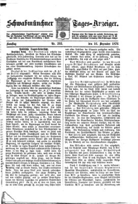 Schwabmünchner Tages-Anzeiger Samstag 16. Dezember 1876