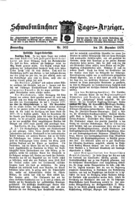 Schwabmünchner Tages-Anzeiger Donnerstag 28. Dezember 1876