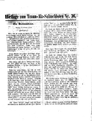 Traun-Alz-Salzachbote Montag 1. Juni 1874