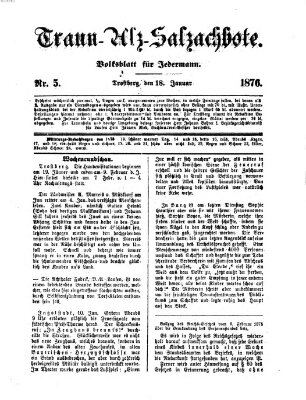 Traun-Alz-Salzachbote Dienstag 18. Januar 1876