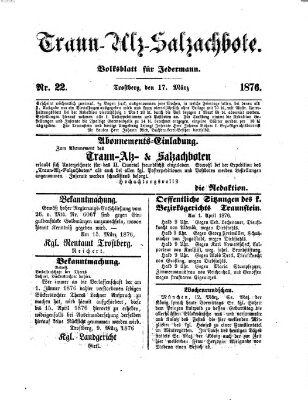 Traun-Alz-Salzachbote Freitag 17. März 1876