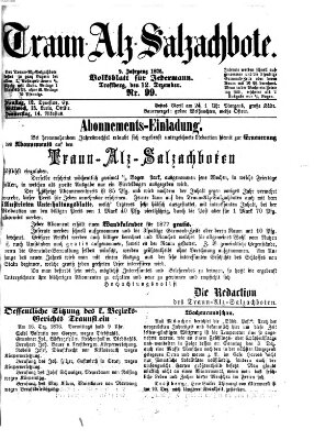 Traun-Alz-Salzachbote Dienstag 12. Dezember 1876