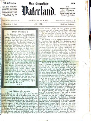 Das bayerische Vaterland Freitag 2. Juni 1876