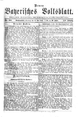 Neues bayerisches Volksblatt Montag 10. Juli 1876