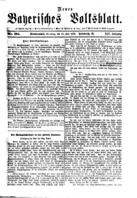 Neues bayerisches Volksblatt Dienstag 18. Juli 1876