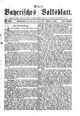 Neues bayerisches Volksblatt Sonntag 30. Juli 1876