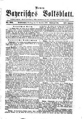 Neues bayerisches Volksblatt Freitag 10. November 1876