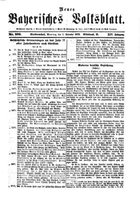 Neues bayerisches Volksblatt Mittwoch 6. Dezember 1876