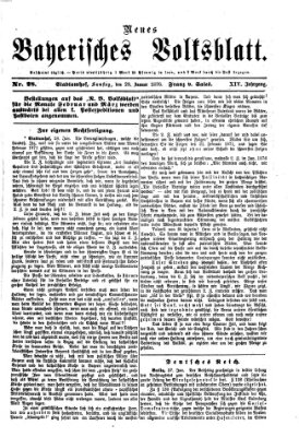 Neues bayerisches Volksblatt Samstag 29. Januar 1876