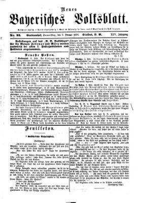 Neues bayerisches Volksblatt Donnerstag 3. Februar 1876