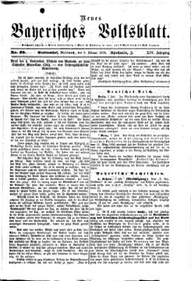 Neues bayerisches Volksblatt Mittwoch 9. Februar 1876