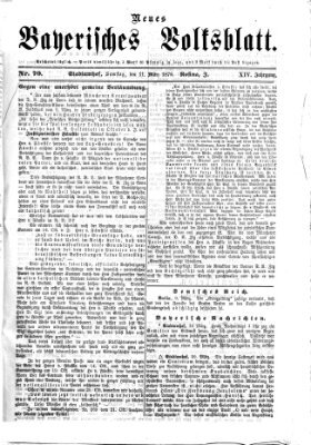 Neues bayerisches Volksblatt Samstag 11. März 1876