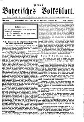 Neues bayerisches Volksblatt Donnerstag 30. März 1876