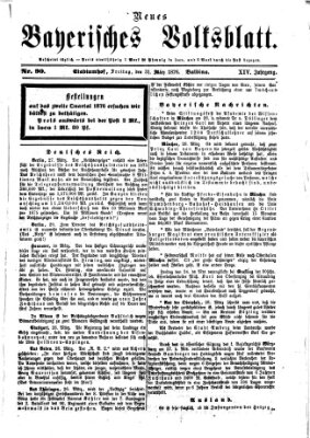 Neues bayerisches Volksblatt Freitag 31. März 1876