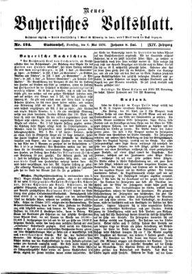 Neues bayerisches Volksblatt Samstag 6. Mai 1876