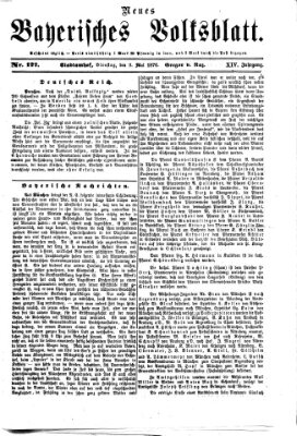 Neues bayerisches Volksblatt Dienstag 9. Mai 1876