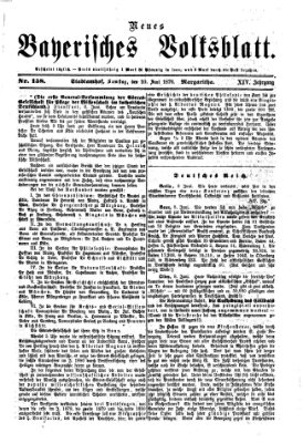 Neues bayerisches Volksblatt Samstag 10. Juni 1876