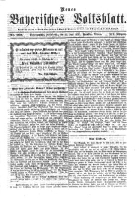 Neues bayerisches Volksblatt Donnerstag 22. Juni 1876