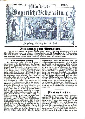 Illustrirte bayerische Volkszeitung Sonntag 25. Juni 1876